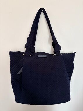 Vera Bradley Quilted Navy Black Tote